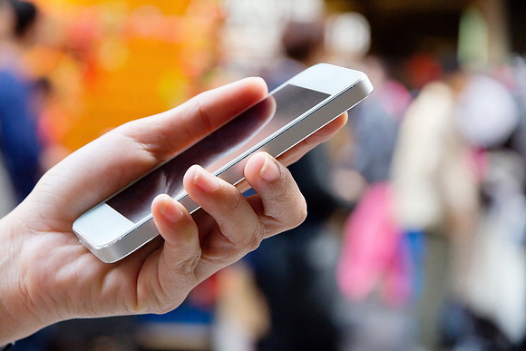 Woman Using a Smart Phone